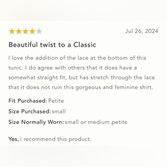 NWT Size XS Pilcro LongSleeve Lacey Tunic Top - Picture 11 of 16